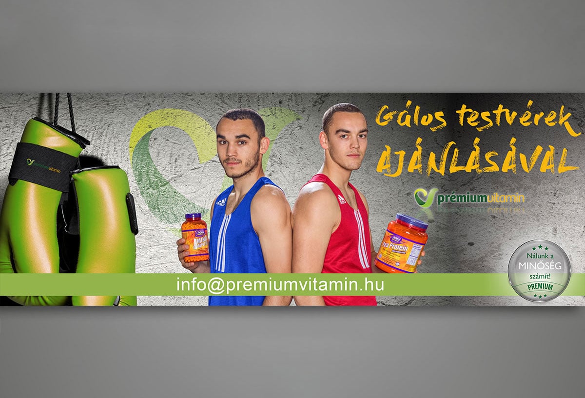 Prémium Vitamin weboldal bannere